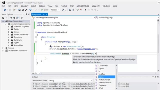 Selenium C# SendKeys