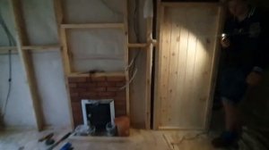 Первая топка банной печи | Возведение внутренних перегородок