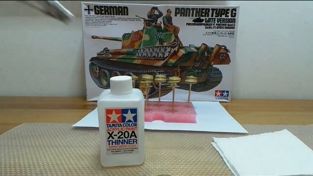 German Panter.Type G.Late Version.Tamiya.Покраска катков аэрографом .Пропорции.Видео 10