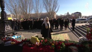 Патриарх Кирилл совершил литию на месте теракта на вокзале Волгограда