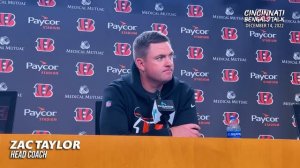 Zac Taylor Updates on Tyler Boyd, Tee Higgins and Week 15 Matchup With Buccaneers