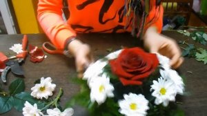 Флористика.УРОКИ ФЛОРИСТИКИ. Мастер- класс.Очень простая Композиция на стол для гостей..