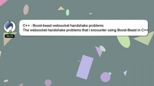 C++ : Boost-beast websocket handshake problems