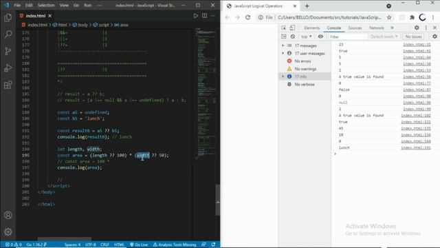 15. JavaScript Nullish Operators