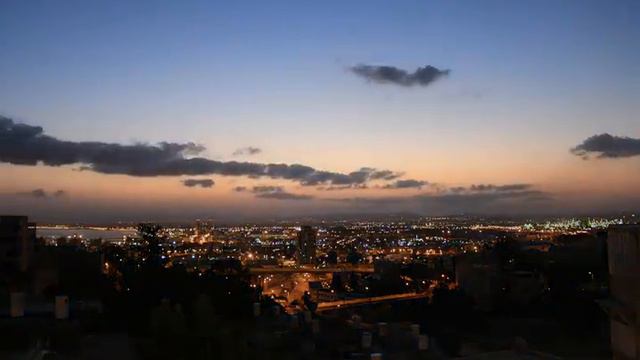 Рассвет над Хайфой (таймлапс), Haifa timelaps смотреть онлайн