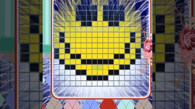 Схемы рисования по клеточкам LOOK. смотреть онлайн