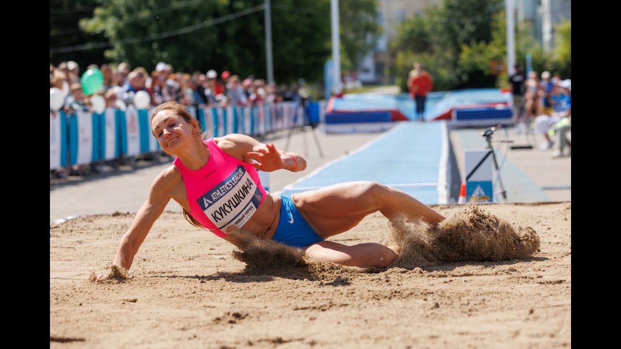 Фрагмент соревнований Athletics League. г. Тверь 12 июня.