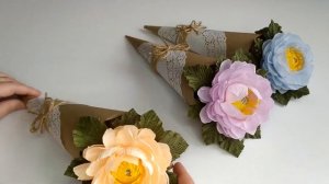 ✅Посмотрите КАК ЛЕГКО и ПРОСТО сделать МИЛЫЕ поделки СВОИМИ РУКАМИ. 2 DIY/ Paper Flower