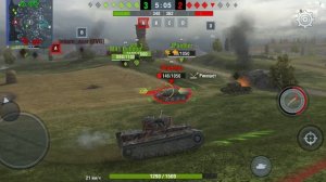 Игра в танки WoT Blitz. Лёгкая победа. word of tanks.