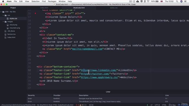 052 Adding Content to Our Website