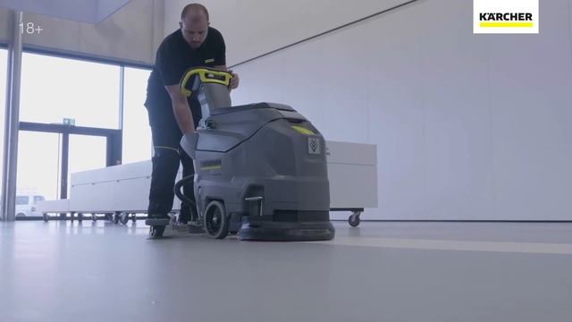 Работа поломоечной машины Karcher BD 43/25 C Bp Classic! смотреть онлайн
