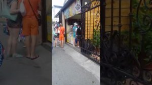 Адлер 16.07.2022.Ул.Панфилова. Дорога на море,пляж "депо".