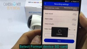 How To Setup Camera V380 Memory Card (Version English)