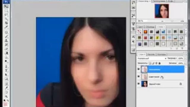 Фотошоп  Сделать красивое лицо