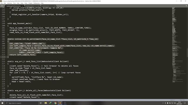 PROJECT EMBEDDED SYSTEM - FACE RECOGNITION DOOR LOCK [WEBSOCKET] смотреть онлайн