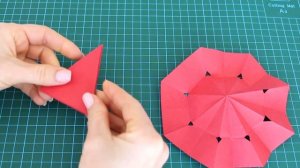Оригами Зонтик из бумаги.Origami Paraguas(Sombrilla) de papel.DIY Paper Umbrella.