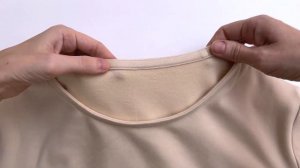 Видео урок по обработке горловины в трикотаже.