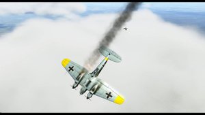 Як-9т против He 111. МОД НА УВЕЛИЧЕНИЕ УРОНА ВКЛ!
