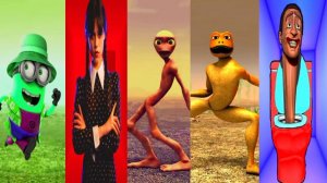 All Hero COFFIN Dance CHALLENGE-Dame Tu Cosita vs Patila vs Wednesday Addams vs Minions - Spider Ma