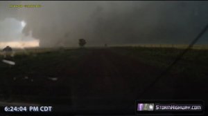 Escaping the largest EF5 tornado in history - El Reno, OK - full dashcam sequence