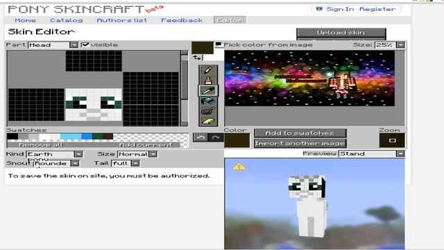 создание скина пони №1 смотреть онлайн