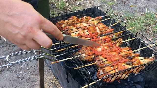 Что приготовить на мангале? Куриные плечики на мангале.