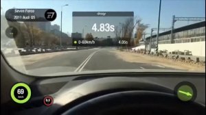 Замер скорости Ауди Q5 2010 года Stage 1 Разгон 0 -100 | Audi Q5 Speed Measurement