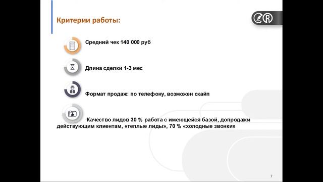 Описание вакансии менеджера по продажам ГК "КодексМедиаИнформ" смотреть онлайн