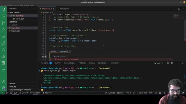 AM Coder - Creating a NodeJS CLI Todo List with No Dependencies
