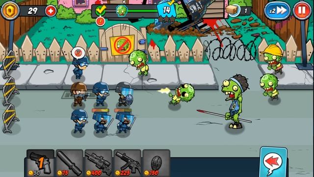 ЗОМБИ С КОПЬЕМ против СПЕЦНАЗА - Игра Swat And Zombies # 3 Андроид игры про зомби