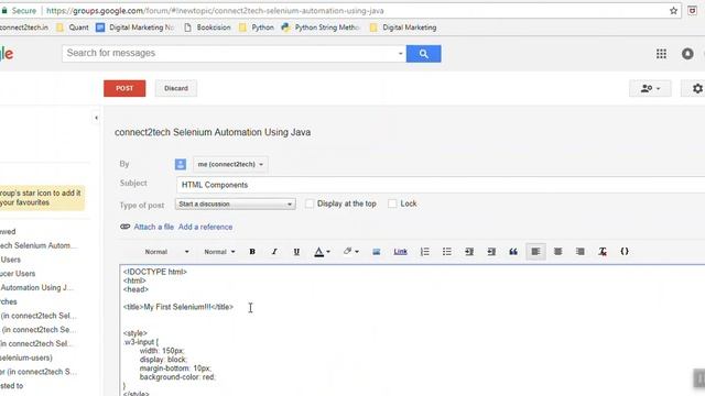 Selenium Automation with Java (Basic Selenium, API, Locator Strategy)