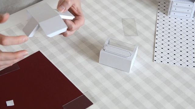 Вырезаем мебель для кафе / Строю город из бумаги