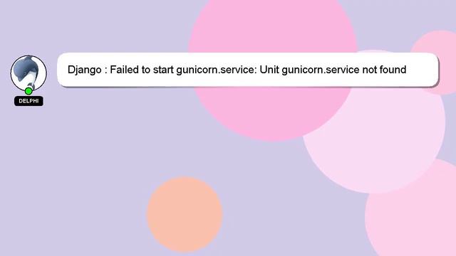 Django : Failed to start gunicorn.service: Unit gunicorn.service not found смотреть онлайн