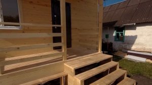 ОБЗОР НА КАРКАСНЫЙ ДОМ 5Х6 М С ОТКРЫТОЙ ТЕРРАСОЙ