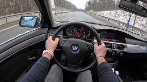 ТЕСТ ДРАЙВ 16 ЛЕТНЕГО БМВ 5 Е61(520Д 163 Л.С.)POV TEST DRIVE BMW 5 E61 520D/REVIEW
