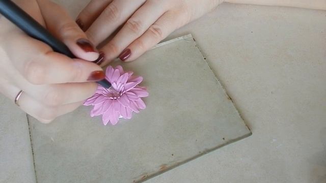 Браслет "Гербера" из полимерной глины. Видеоурок смотреть онлайн