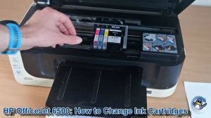 HP Officejet 6500 Wireless: How to Change/Replace Ink Cartridges