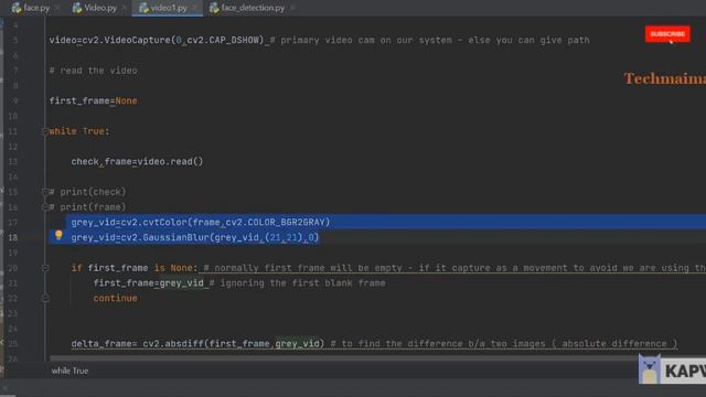 Open CV Tutorials | Object Detection and Motion Detection using Open CV