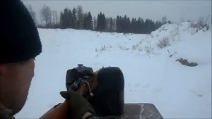 Кучность винтовки Мосина с ДТК, со штыком, и без него ... !!