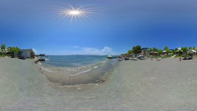 Sevan Lake, Sevanavank Monastery, Armenia. Aerial 360 Video In 8K. Virtual Travel