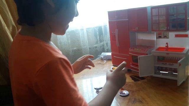 Modern kitchen. Игрушка для девочек. Кухня. Набор . Посуда смотреть онлайн