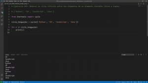 Python - Ejercicio 915: Ciclo Infinito entre los Valores de una Colección con la Función cycle()