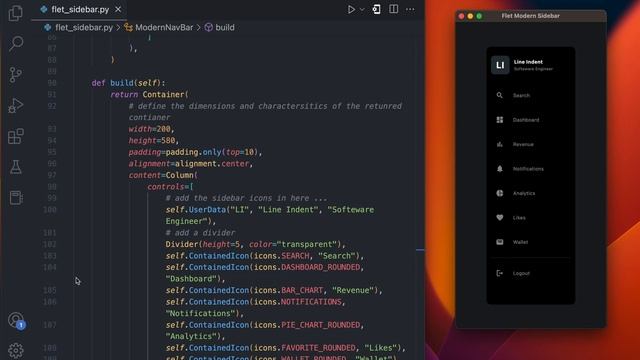 Python Tutorial: Navbar Using Flet