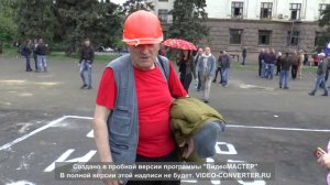 Ukraine, Odessa, Одесса 04 05 2014 Человек, который последним покинул дом Профсоюзов