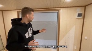 ОГРОМНАЯ модульная баня с терасой 5х6 метров!