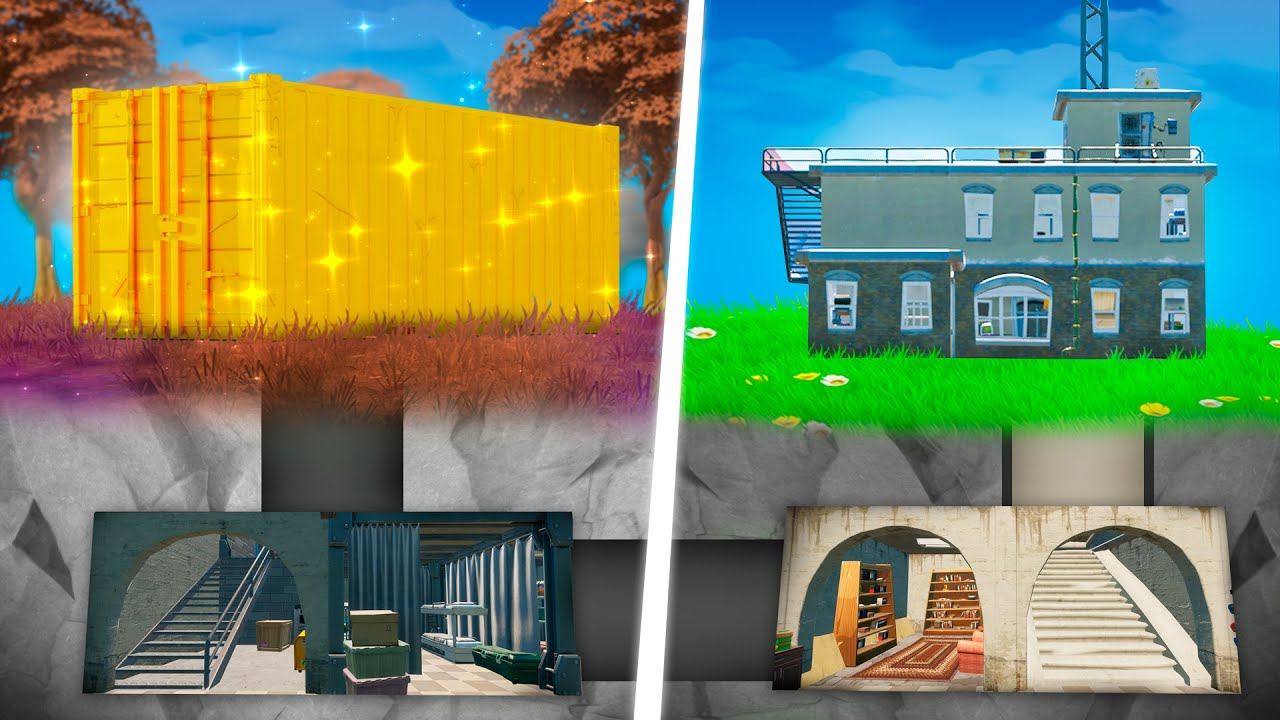 как открыть бункер в фортнайте. тайный бункер фортнайт. открывающийся бункер. парашют пузырь в фортнайте с открытым ртом глава 3. фортнайт 3 глава тайное убежище.