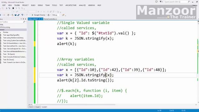 Learn JSON (JSON Data Outgoing - json.stringify) 3 of 3