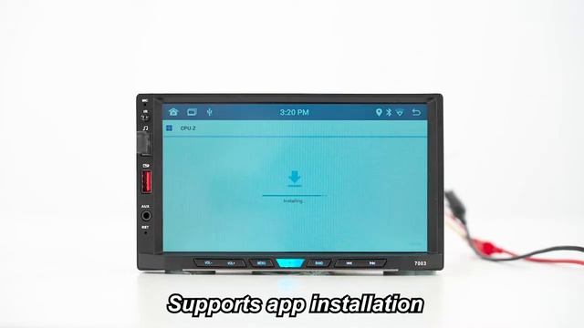 GEARELEC 7003 7 Inch Android 11 Car Stereo Bluetooth WiFi GPS Navigation AUX Input RDS FM Radio