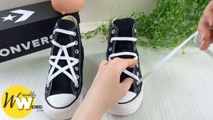 Star Lacing Shoes Tutorial - How To Star Lace Converse (EASY)