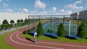Спортивный комплекс/Revit+Lumion9